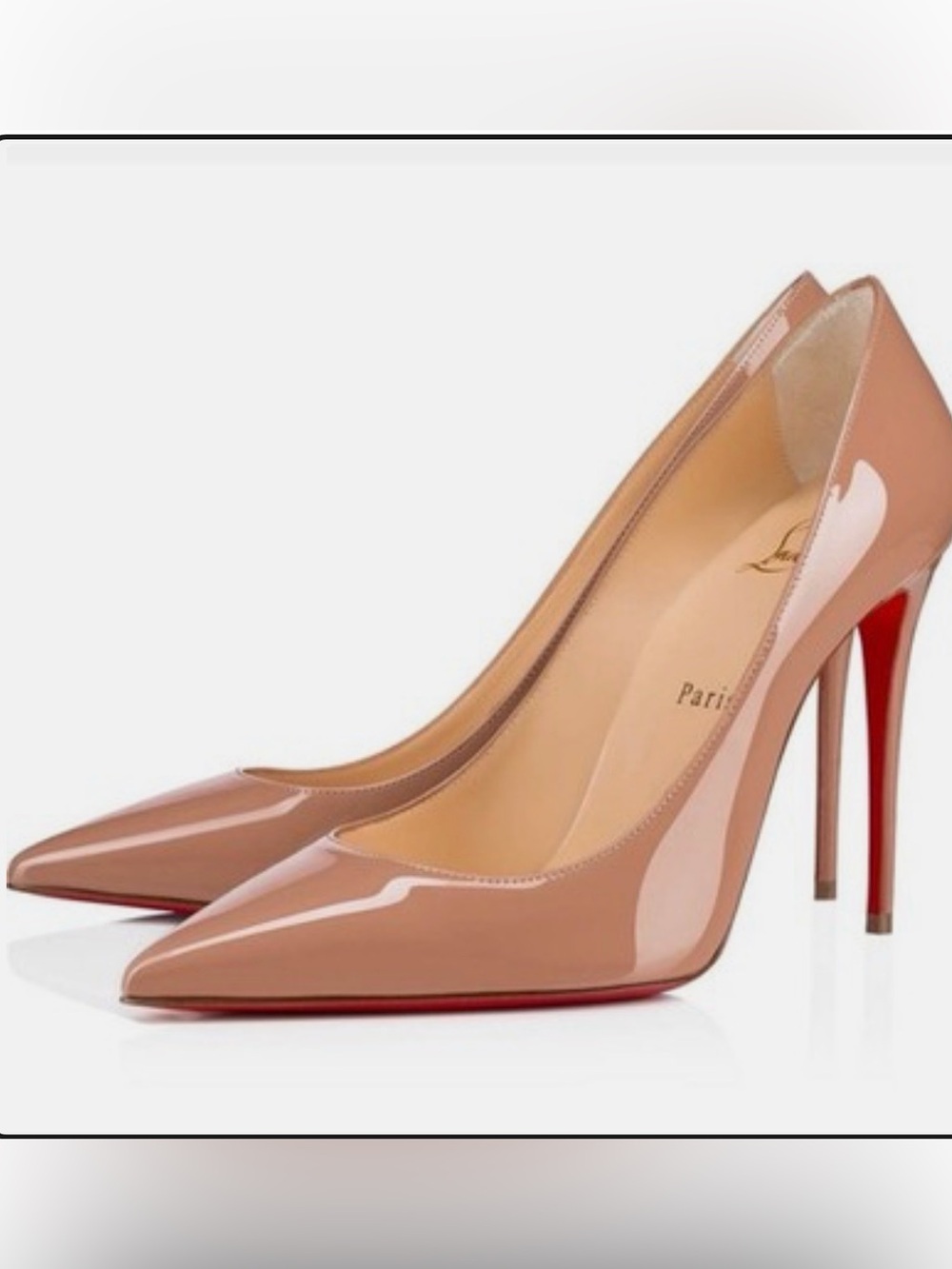 Christian Louboutin Décolleté 554 100 Patent Pumps size 37.5 worn 3 times